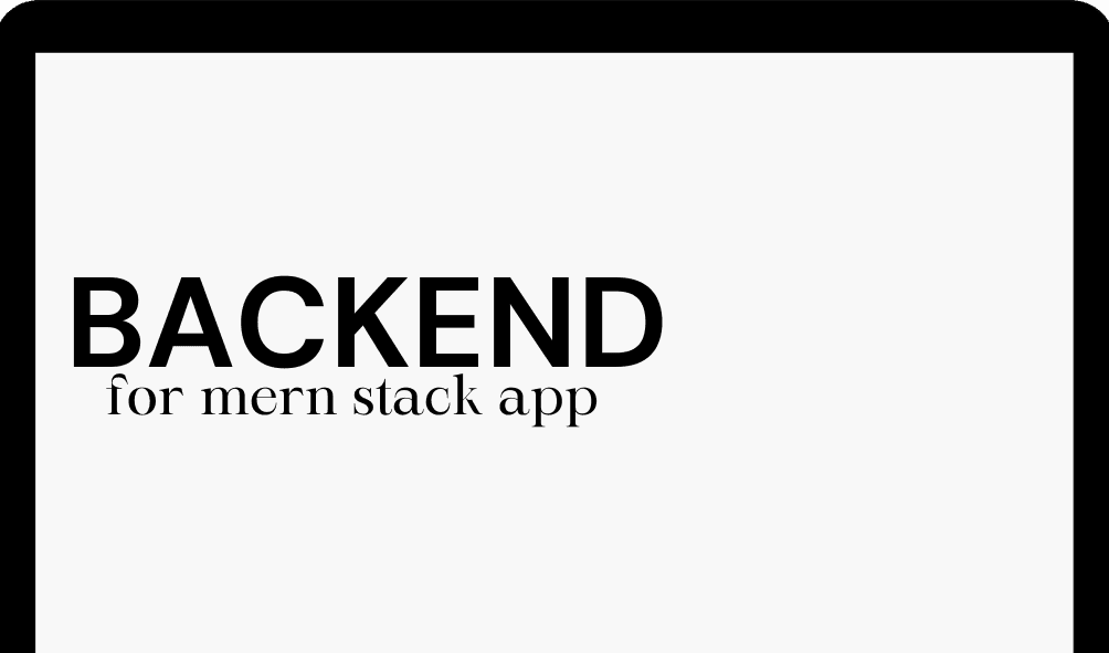 Backend for MERN stack app